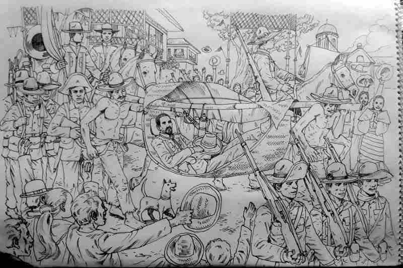 General Malvar arrives in Lipa to establish his base of operations.